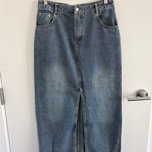Editors Market Long Denim Skirt